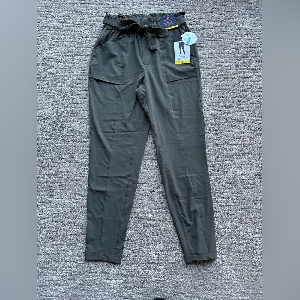 Women’s Tie Waist Pant Charcoal Grey